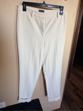 Vince Camuto Cream Cropped Dress Pants